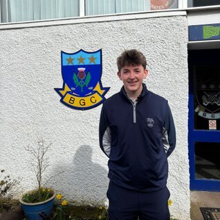Bonnyton Golf Club Junior Captain Marcus Wynne