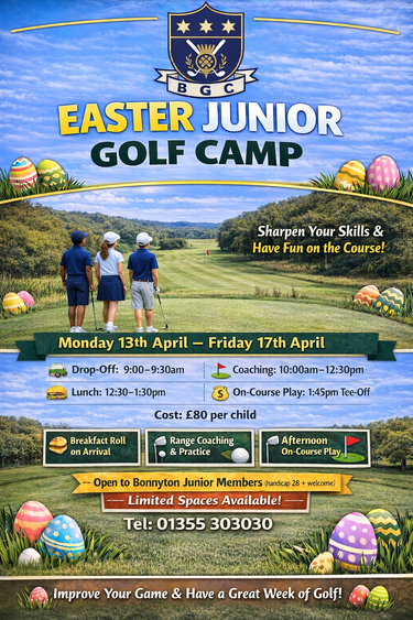 Easter Junior Golf Camp – Bonnyton Golf Club